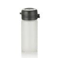 3ml frosted glass bottle cosmetic packing frosted glass bottle with black tear off cap